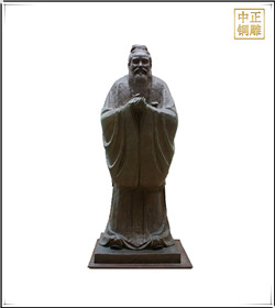 銅雕孔子|孔子銅雕