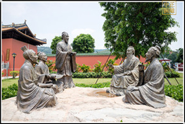 孔子教學(xué)銅像