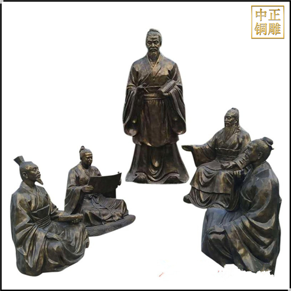 圣人孔子講學(xué)銅像