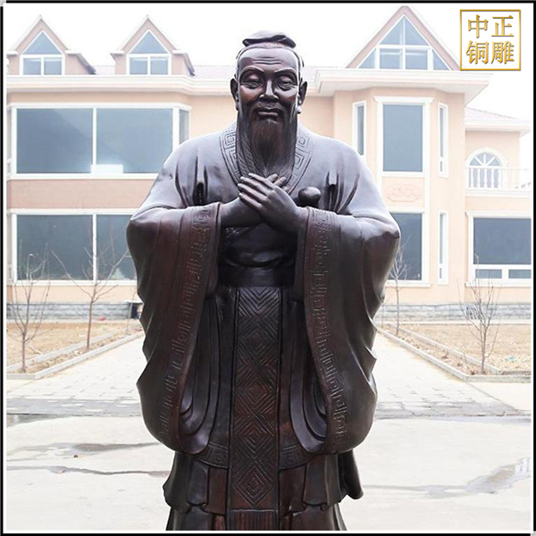 抱拳孔子銅像